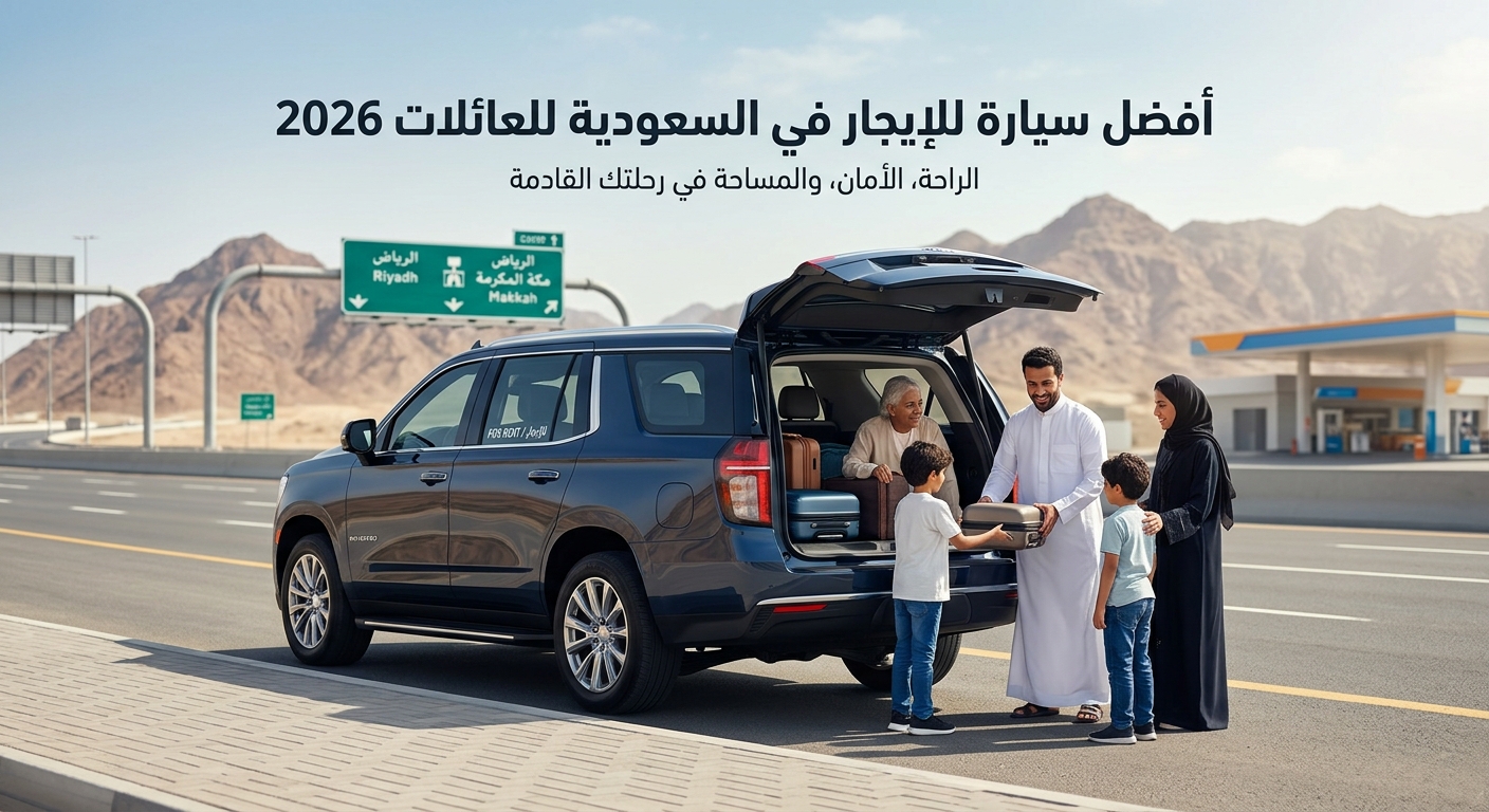 أفضل سيارة للإيجار في السعودية للعائلات 2026
